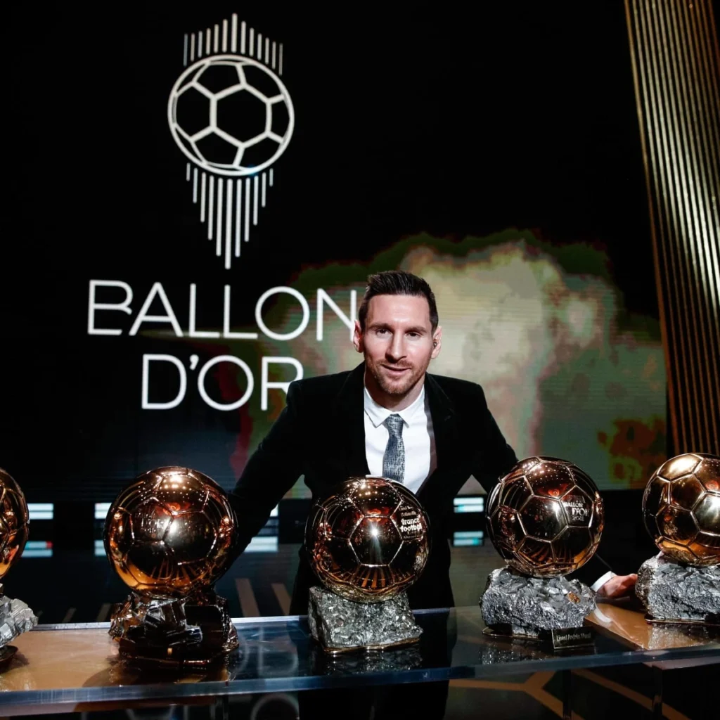 The history of Ballon d'Or: Best Players in the past 25 years 6 Lionel Messi with hish BALLON D'OR