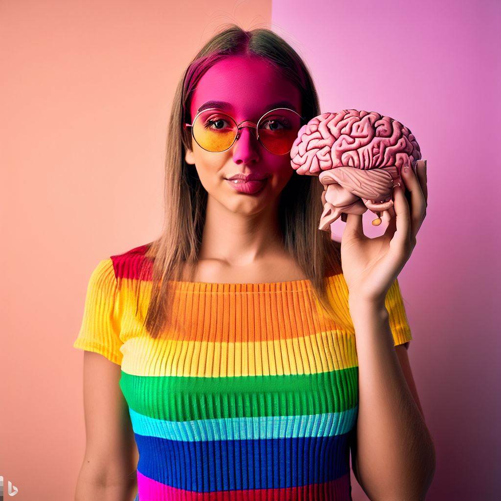 What You Need to Know About Limiting Beliefs and How to Overcome Them 2 a lady holding a brain with different colors